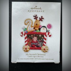 Hallmark Baby's 2nd Christmas photo Ornament